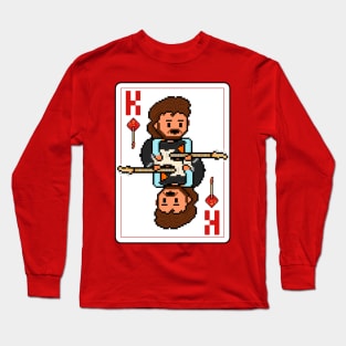 Pixelrockstars King of Diamonds Playing Card Long Sleeve T-Shirt